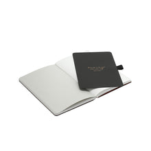 Load image into Gallery viewer, Thinkback Small Notebook, fabric black, plain