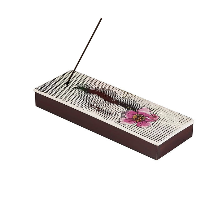 Fornasetti Fior Di Bacio, lid wooden box and incense