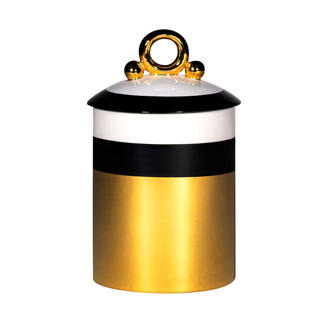 Gold Cylinder with Lid