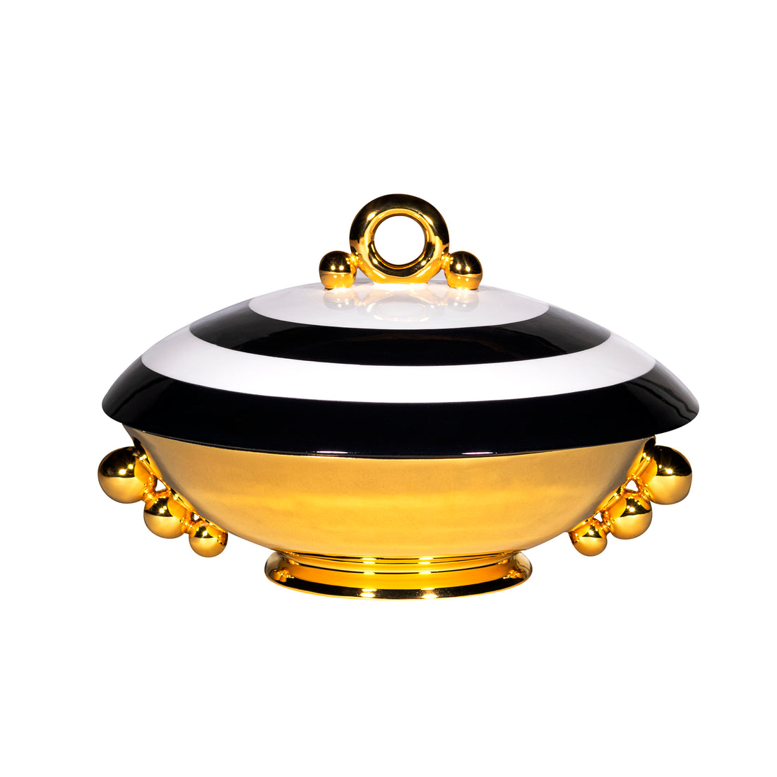 Large Flat Bowl with Lid