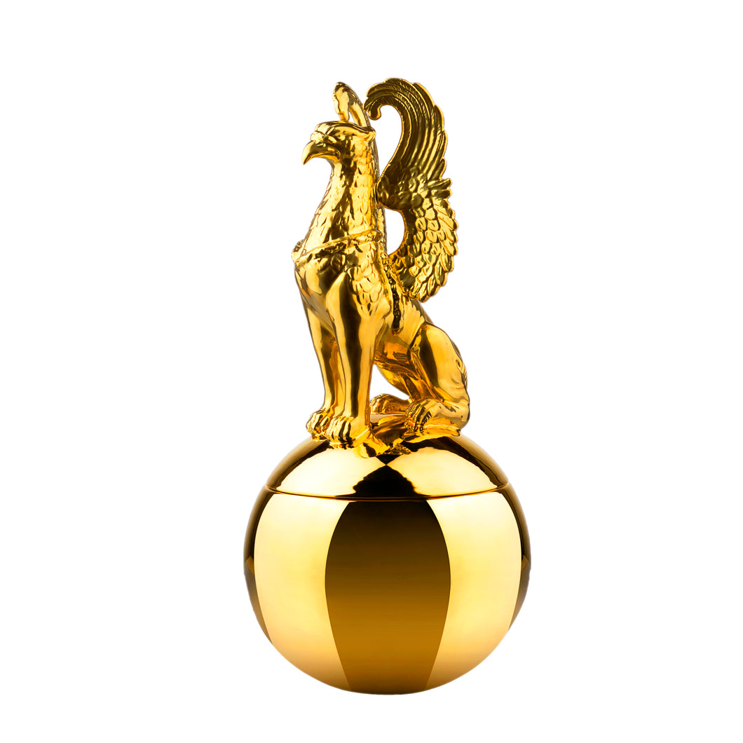 Seated Griffin on Gold Globe