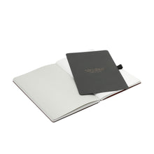 Carica l&#39;immagine nel visualizzatore di Gallery, Thinkback Notebook, recycled leather anthracite, plain
