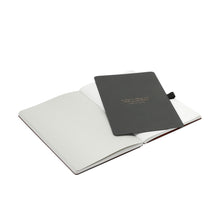 Load image into Gallery viewer, Thinkback Notebook, recycled leather anthracite, plain
