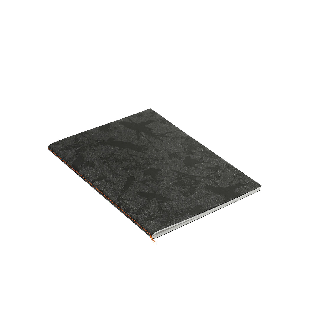 Thinkback Small Copybook, recycled leather anthracite